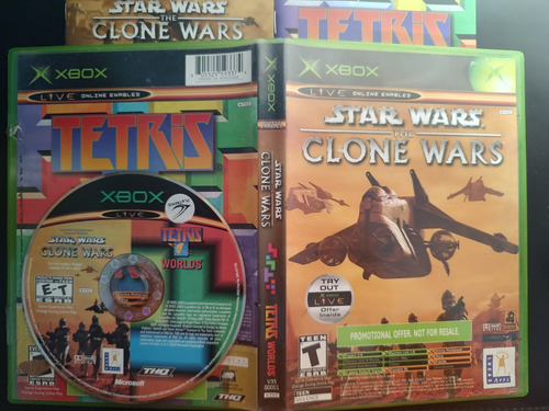 Star Wars The Clone Wars-tetris World Xbox Clásico Original 