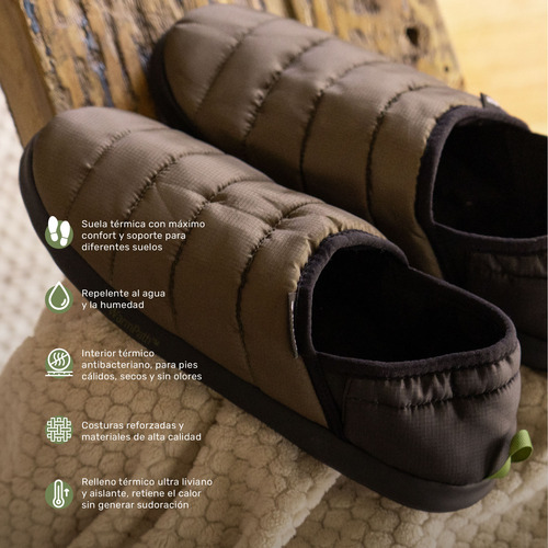 Pantuflas Térmicas Cloudfit Outdoor Suela Warmpath