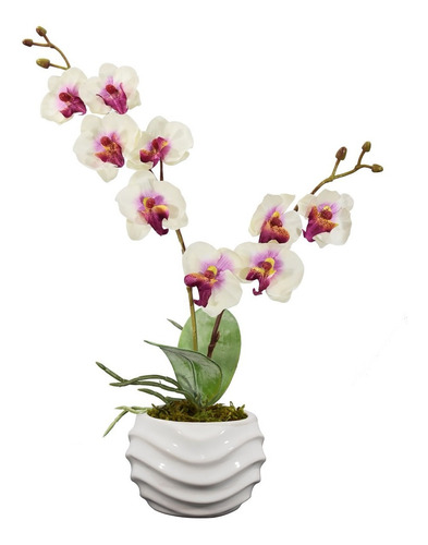Arreglo Floral De Orquídeas Artificiales 43 Cm