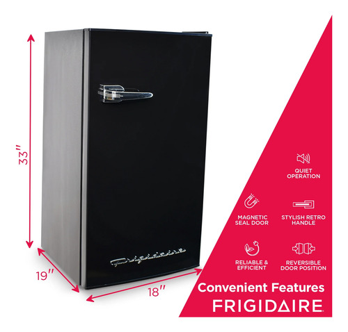 Refrigerador Compacto De 3.2 Ft3 Escribe Y Borra Notas Negro