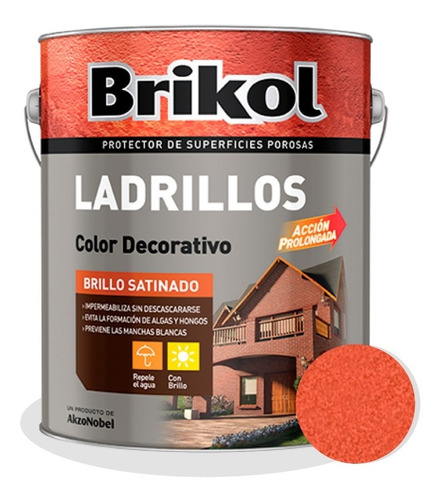 Brikol Ladrillos Protector Impermeab 4 Lts. Akzo - Iacono