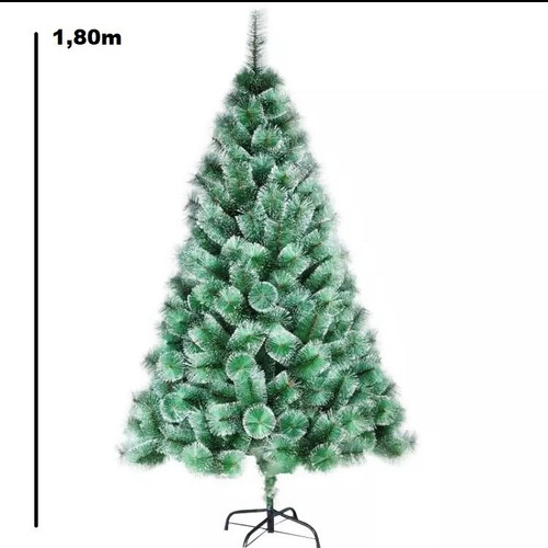 Árvore De Natal Pinheiro C/ Neve Luxo 1,8m 420 Galhos