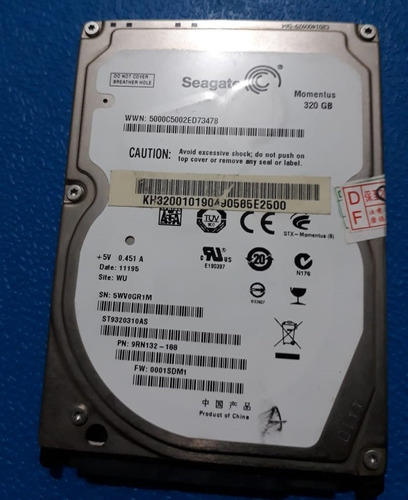 Hdd Seagate Momentus  320gb 