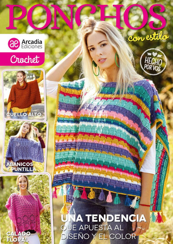 Crochet, Ponchos Con Estilo - Arcadia Ediciones