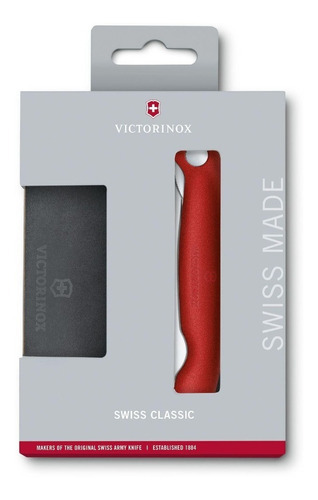 Victorinox Juego De Cuchillo Plegable Y Tabla De Corte Color Rojo