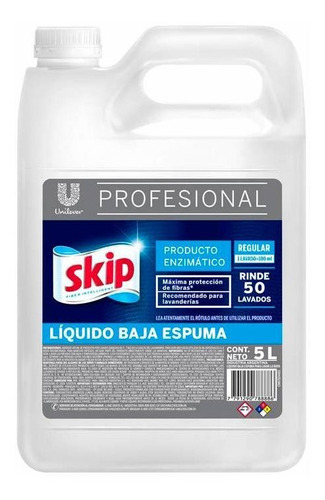 Pack X 4 Unid Jabon Liquido  Botella 5 Lt Skip Jab.liquidos