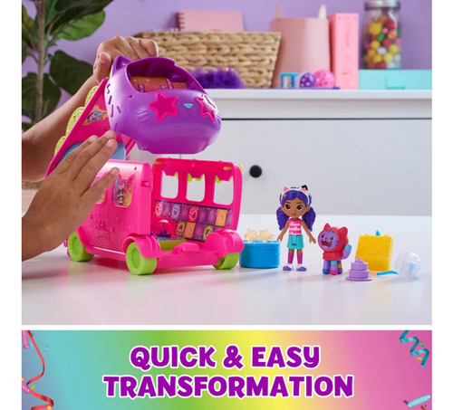 Gabbys Dollhouse: Autobus De Fiesta Gatuno