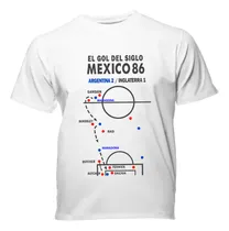 Comprar Remera Gol Maradona Mundial Mexico 86 Contra Ingleses Futbol