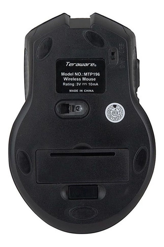 Imagen 2 de 4 de Mouse Inalámbrico Conexión Usb Color Negro Con 6 Botones