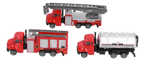 Brinquedo De Caminhão De Bombeiros, 3 Peças, Modelo De Carro