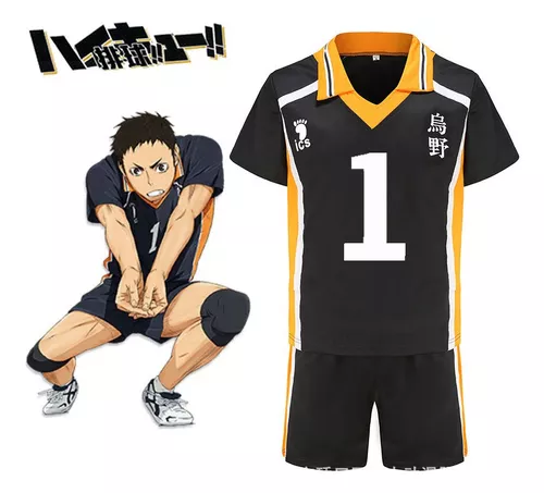 Anime haikyuu!! Camisa de voleibol para cosplay, karasuno high