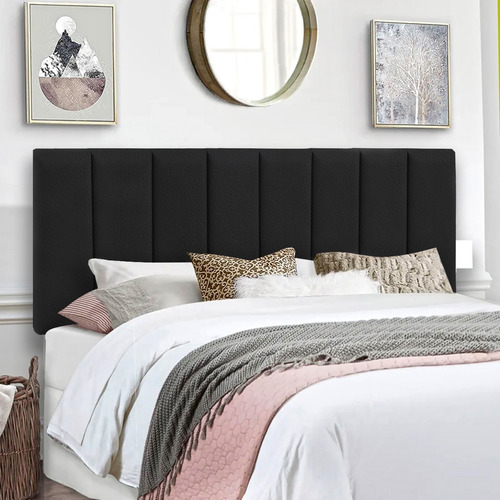 Cabeceira Adesiva Estofada Para Quarto Cama Box Kit 17 Placa