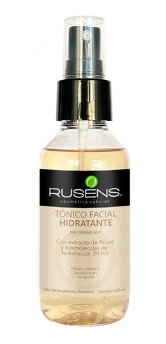 Tónico Facial Hidratante Rusens 120ml Con Extracto De Rosas