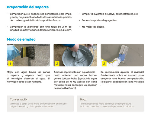 Imagen 8 de 8 de Weber Hormivisto Reparador Hormigon Visto X 8kg
