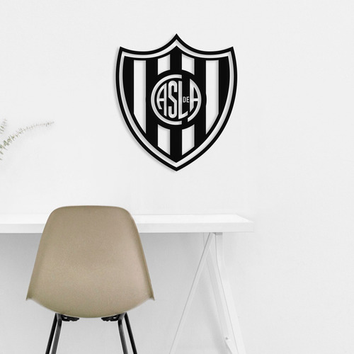 Escudo Futbol San Lorenzo - Cuadro Pared Madera Calada 40x40