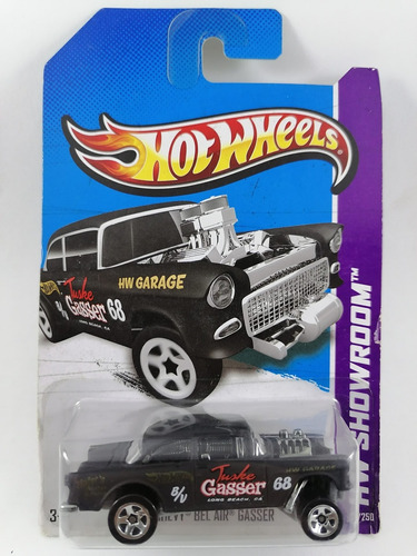 Hot Wheels 55 Chevy Bel Air Gasser Racer Negro 190/250