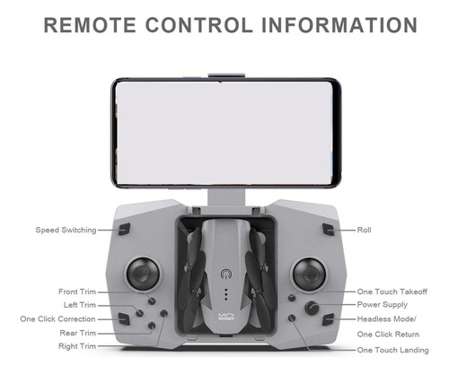 Ky906 Mini 4k Rc Quadcopter Tecla Rotación Automática