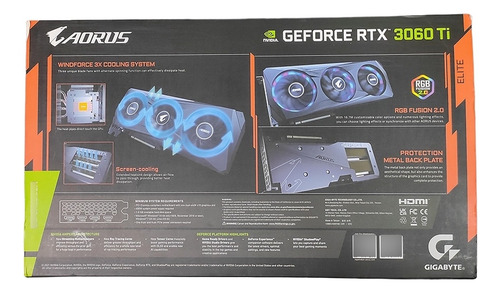 Tarjeta Grafica Aorus Rtx 3060 Ti Elite 8gb