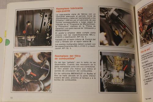 Renault 11 9-1987 Manual Del Usuario (Usado)