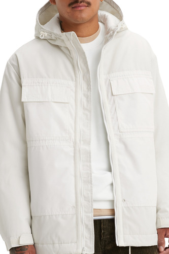 Chaqueta Hombre Relaxed Fit Hooded Blanco Levis A7261-0001