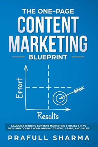 The One-page Content Marketing Blueprint : Step By Step Guide To Launch A Winning Content Marketi..., De Prafull Sharma. Editorial Axeman Publishing, Tapa Blanda En Inglés