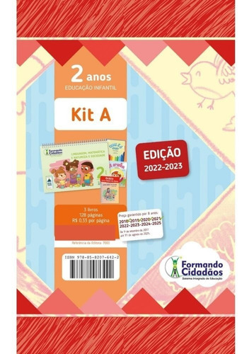 Kit A 2 Anos, De Maria Clara Medeiros. Editora Formando Cidadãos, Capa Mole Em Português