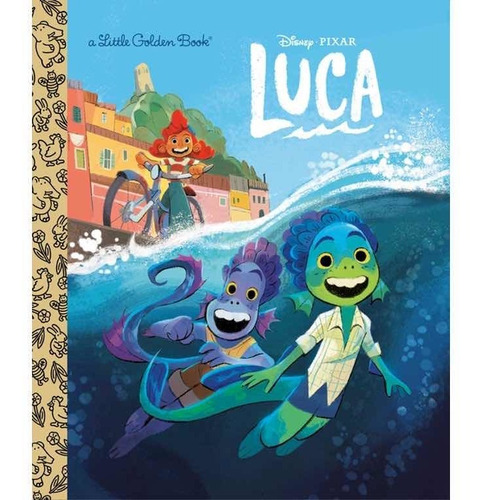 Luca Pixar Cuento En Inglés Pasta Dura 12 Págs Golden Books
