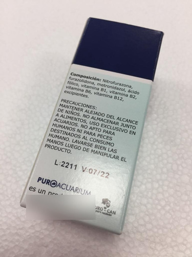 Imagen 8 de 9 de Polivalente Puroacuarium 5gr Acuario Para Peces Enfermos