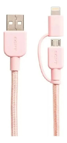 Cable 2 En 1  Para Lightning iPhone iPad iPod Y Micro Usb