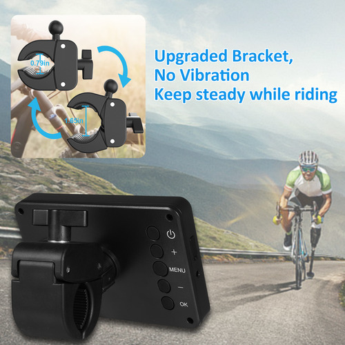 Espejo Para Bicicleta: Cámara Trasera De 1080p, 4.3, Visión