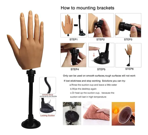 Mano De Práctica De Silicona Para Uñas Acrílicas, Maniquí
