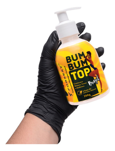 Imagem 2 de 3 de Bum Bum Top Brazil Creme Para Glúteos 250g Forsexy
