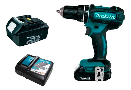 Parafusadeira Furad. Impa. 1/2 18v Dhp482z Comp Makita Cor Azul/preto 127/220V