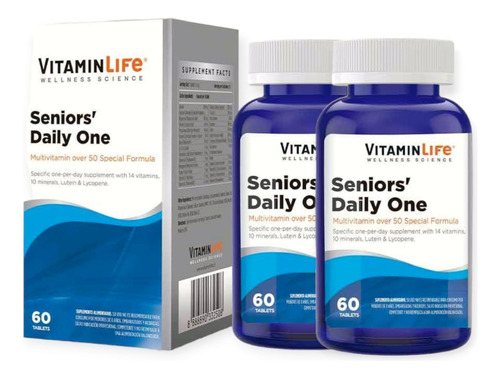 2 Frascos Multivitaminicos Seniors' Daily One Vitaminlife