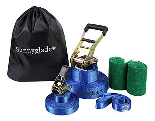 Sunnyglade Kit Slackline De 50 Pies Con Línea De Entrenamien