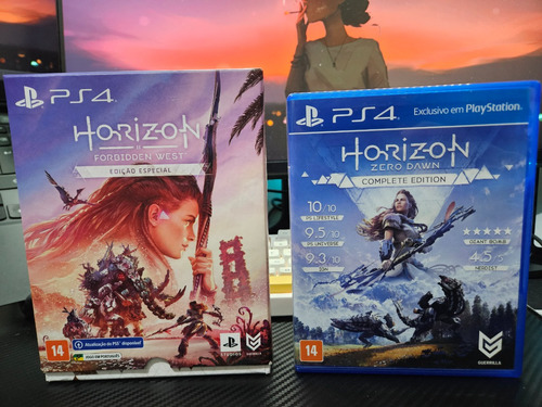 Coleção Jogos Ps4 Horizon Forbidden (steelbook) E Zero Dawn (Usado)