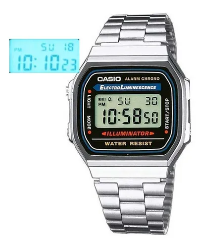 Reloj Casio Mini Vintage Mujer Acero Plateado LA-670WA-7