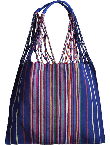 Verve Culture Chiapas Bolsa De Mercado Tejida, Azul