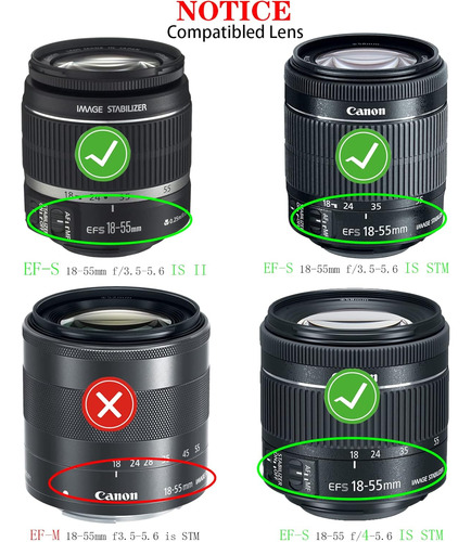 58mm Lens Cap Cover For Canon Ef-s 18-55mm F/3.5-5.6 Is I...