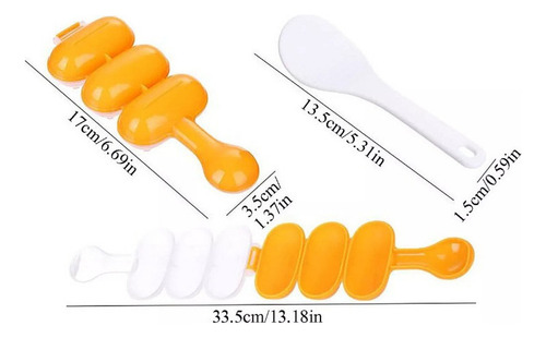 Moldes De Bola De Arroz Sushi Balls Maker Mold Spoon 2pzs