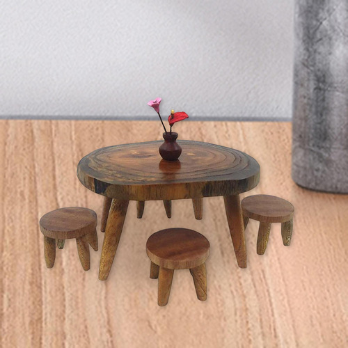 Juego De Sillas De Escritorio Para Casa De Muñecas, Modelo