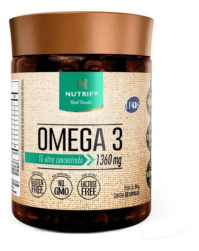 Suplemento Ômega 3 TG Ultra Concentrado 60 Cápsulas Nutrify