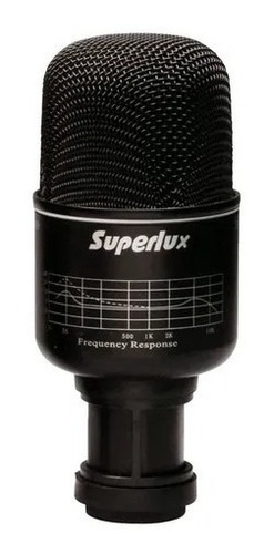 Microfone Bumbo De Bateria Surdo Superlux Pra218b Kick Drum
