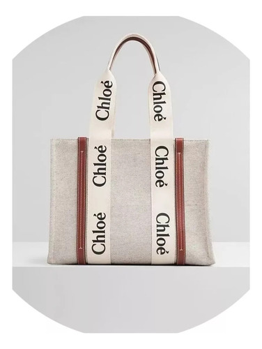 1 Chloe Canvas Shoulder Bag Shopping Handbag New 2023
