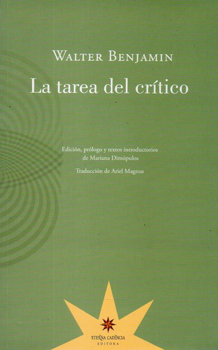 La Tarea Del Critico Walter Benjamin 