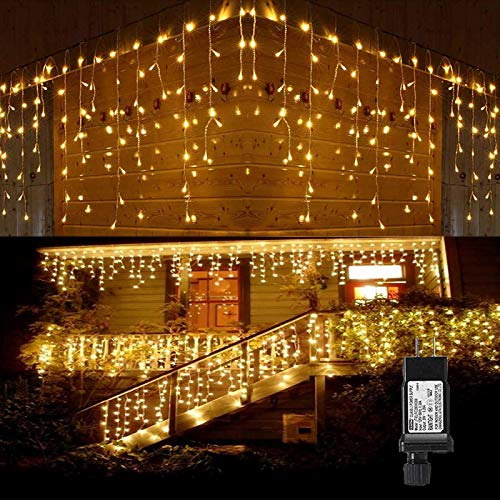 Luces Led Icicle Tuopulife, 32.8ft 400 Led Con