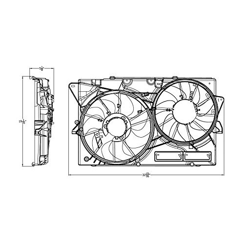 Crash Parts Plus Ventilador De Refrigeración De Radiador