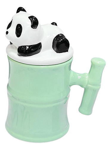 Creativepanda Taza Panda Copa De Agua Portátil Con Cubierta