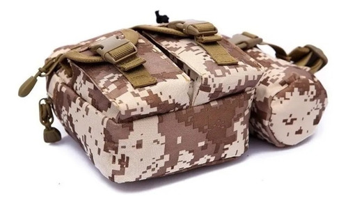 Bolso Canguro Tactico Viaje 5 Bolsillos Portabotella Desmont