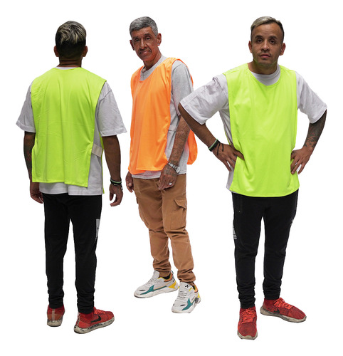 Pechera De Entrenamiento Con Elastico - Adultos Amarillo Flúor